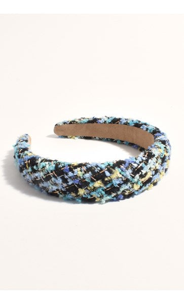 Adorne | Hannah Boucle Event Headband ( Black Multi)