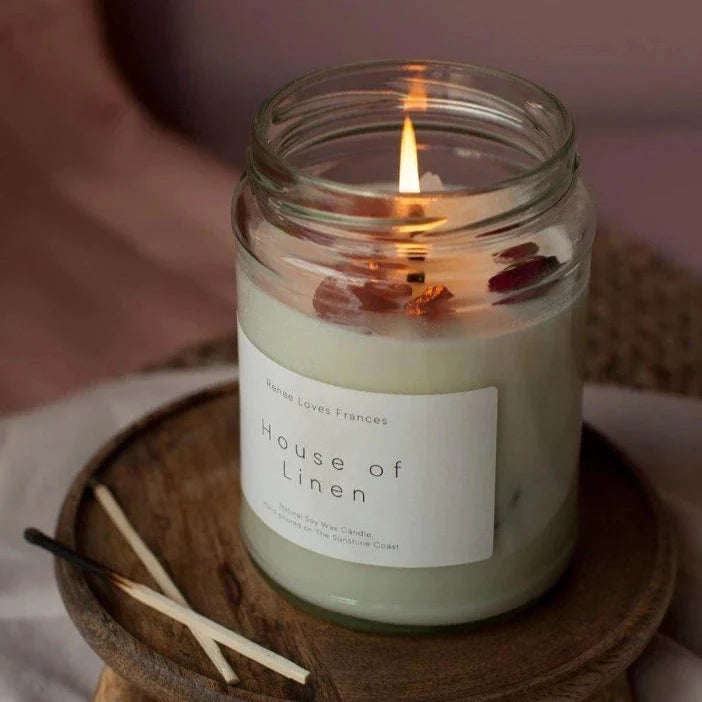 Renee Loves Frances | House of Linen Soy Candle