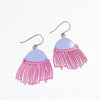 DENZ | Gum Blossoms painted steel dangles - Pink & Lilac