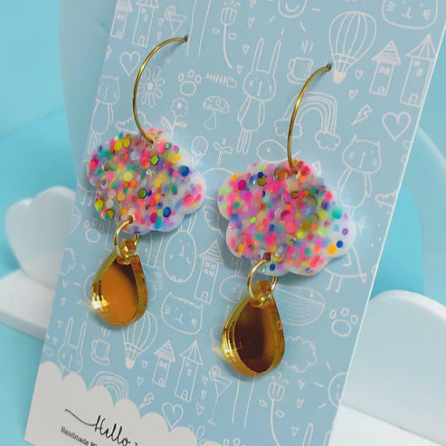 Hello Little Friday | It's Raining  Rainbows Funfetti Clouds