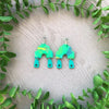 Paterson Lane | Green Dream Evie Arches on Small Silver Hoops #1