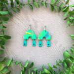 Paterson Lane | Green Dream Evie Arches on Small Silver Hoops #1