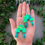 Paterson Lane | Green Dream Evie Arches on Small Silver Hoops #1