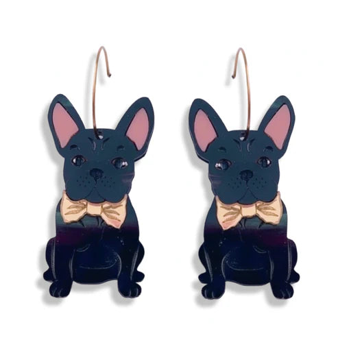 Bling Hound | Frenchie Dangles - Black