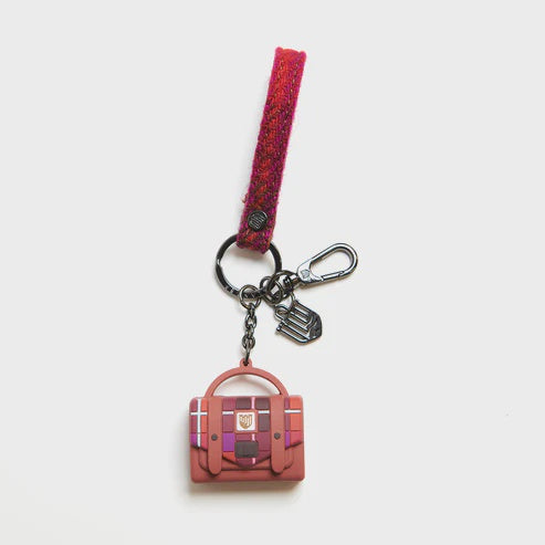 Islander | Islander Satchel Keyring Fuchsia Tartan