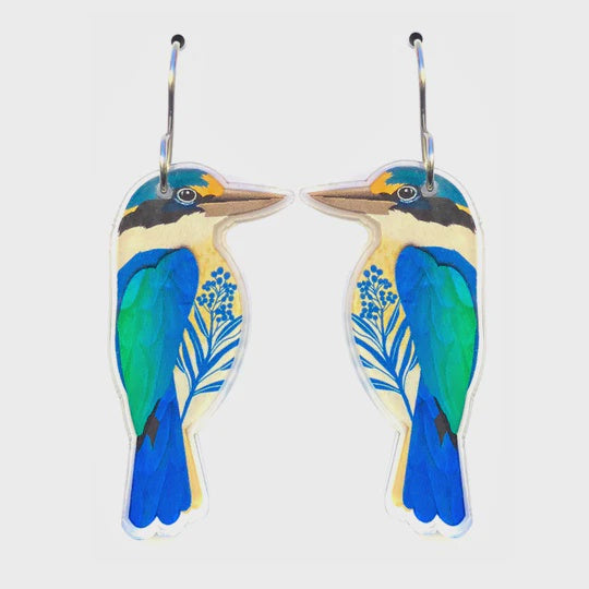 Smyle | Sacred Kingfisher Earrings