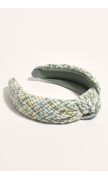 Adorne | Knot Style Boucle Event Headband (Green)