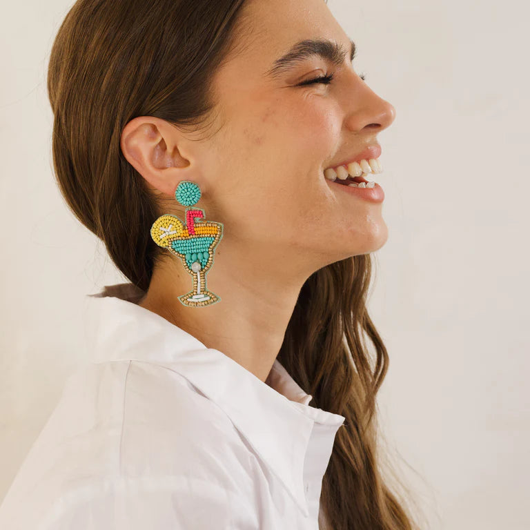 Zoda | Beaded Cocktail Dangles - Coco Cabana
