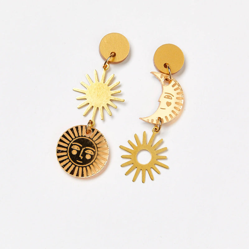 Martha Jean | Penny Earrings - Gold