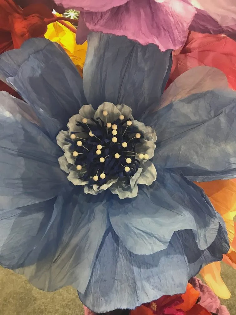 Nibbanah | PF-ML-XL PAPER FLOWER: MOONLIGHT/ XL BLUE