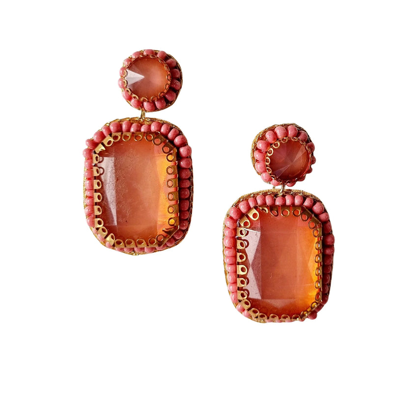Zoda | Crystal Pink Earring