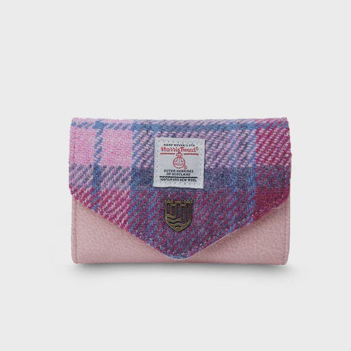 Islander | Small Pink and Blue Tartan Clasp Purse