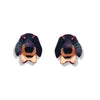 Bling Hound | Dachshund Studs - Black