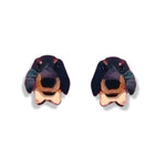 Bling Hound | Dachshund Studs - Black
