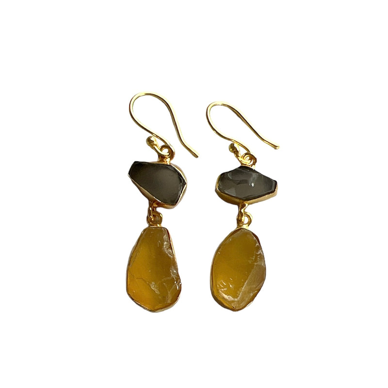 TID | Semi-precious Stone Dangles - Gold Plated