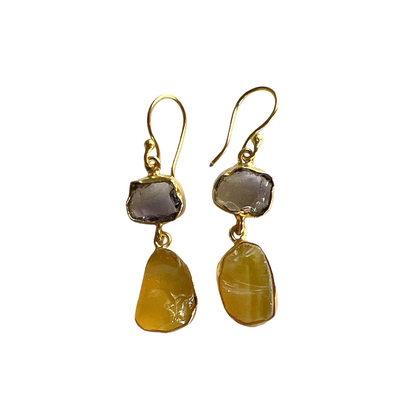 TID | Semi-precious Stone Dangles - Gold Plated