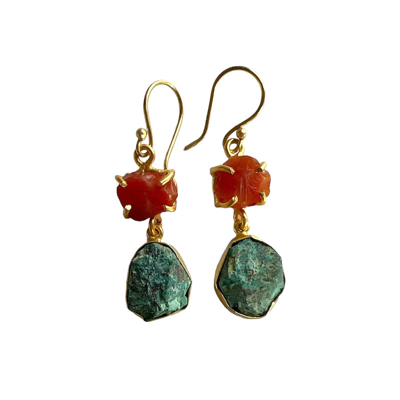 TID | Semi-precious Stone Dangles - Gold Plated