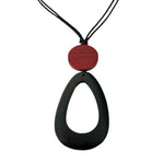 TID |  Wooden Necklace - Red & Black