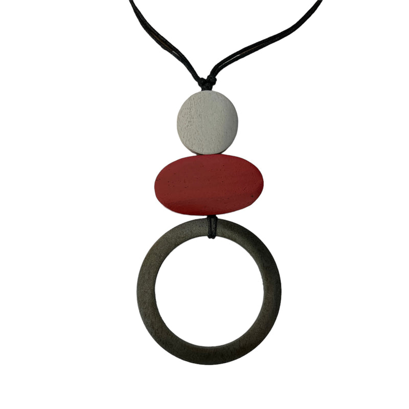 TID |  Wooden Necklace - Three Tier