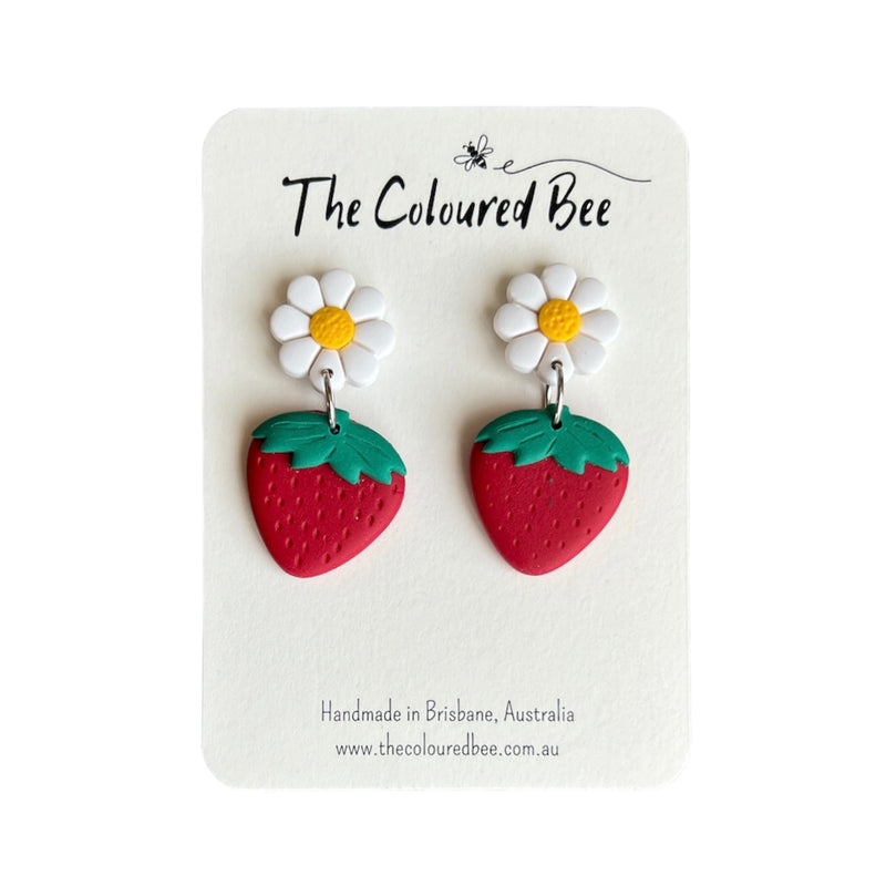The Coloured Bee | Strawberry Dangles