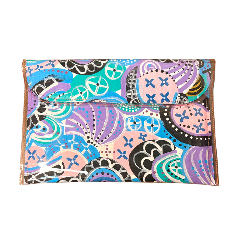 Theresa E Designs PVC Clutch | Multi - Large