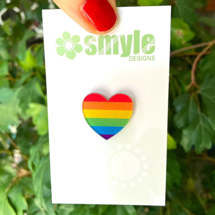 Smyle Designs | Pride Heart Pin