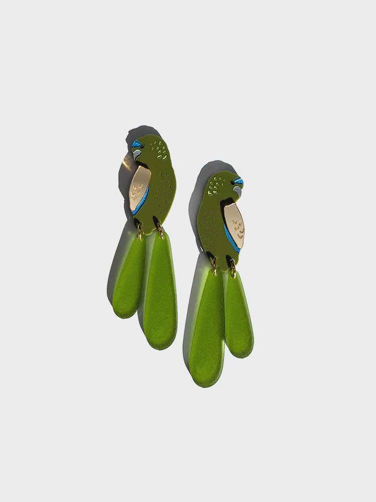 The Rock Parrot Earring