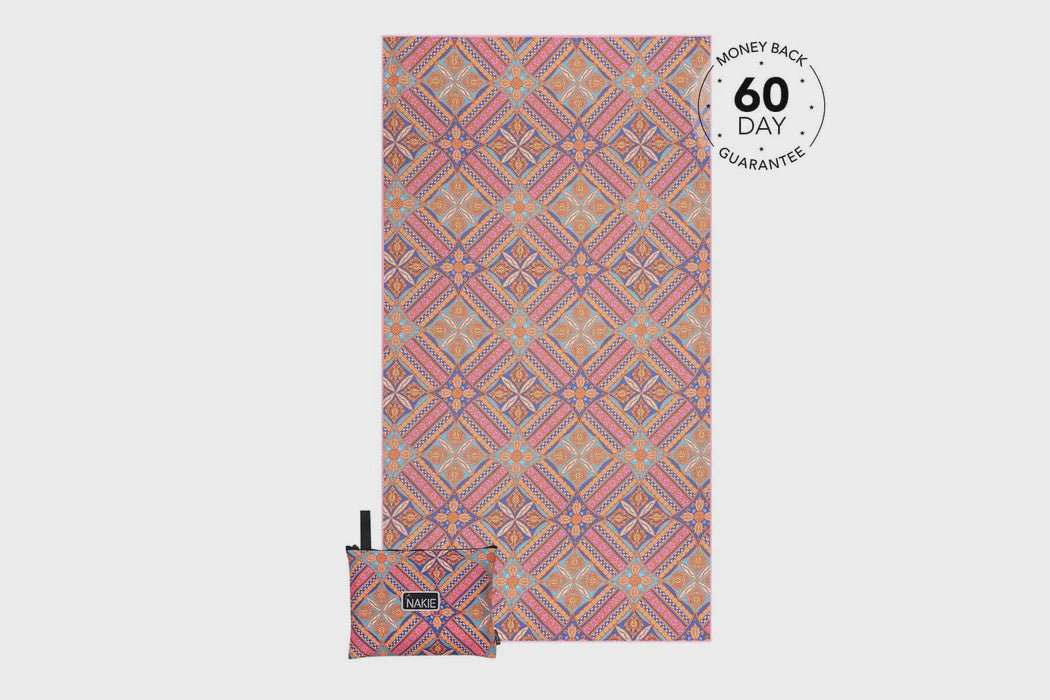 Rosy Tides - Recycled Sand Free Beach Towel