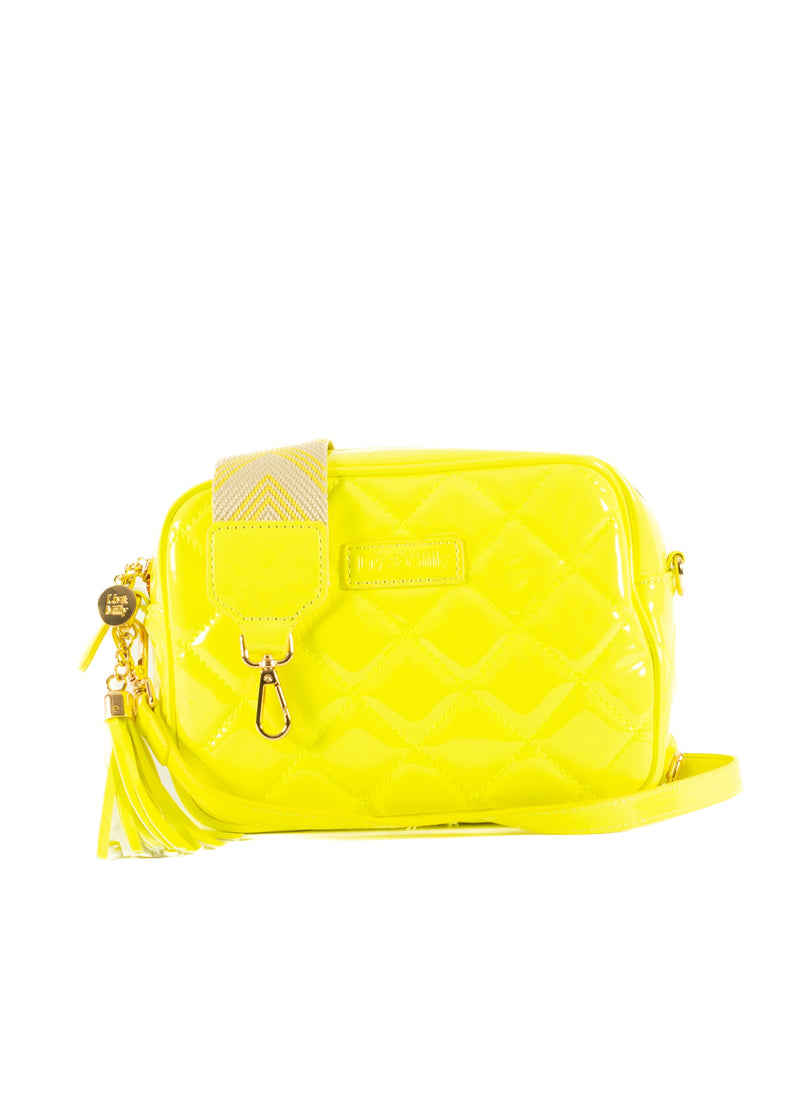 Liv & Milly | Sally- Neon Patent Yellow