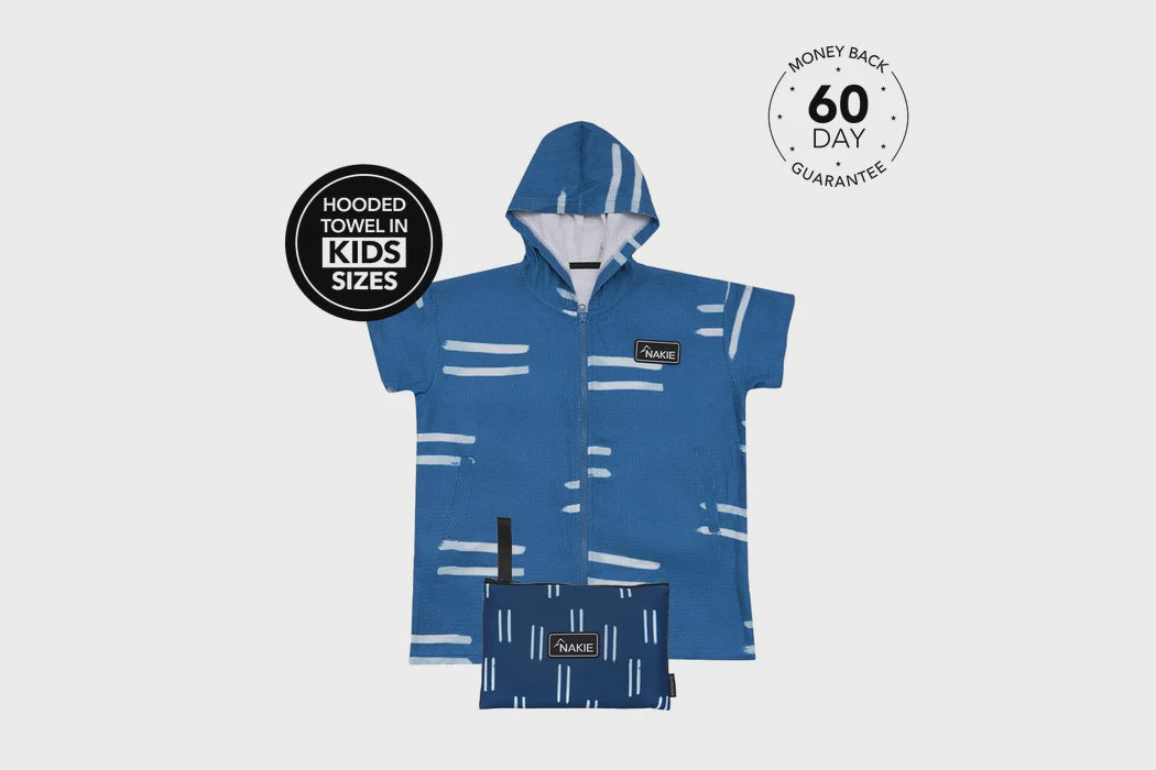 Salty Waves - Kids Large Hooded Towel Recycled Sand Free