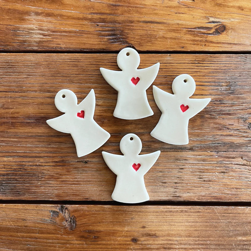 Paper Boat Press | Christmas Angel Ceramic Gift Tag