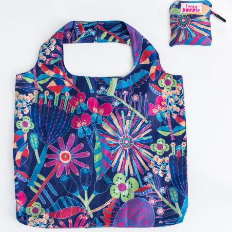 Lordie Dordie | XLarge Foldaway Shopper Tote - Wildflowers