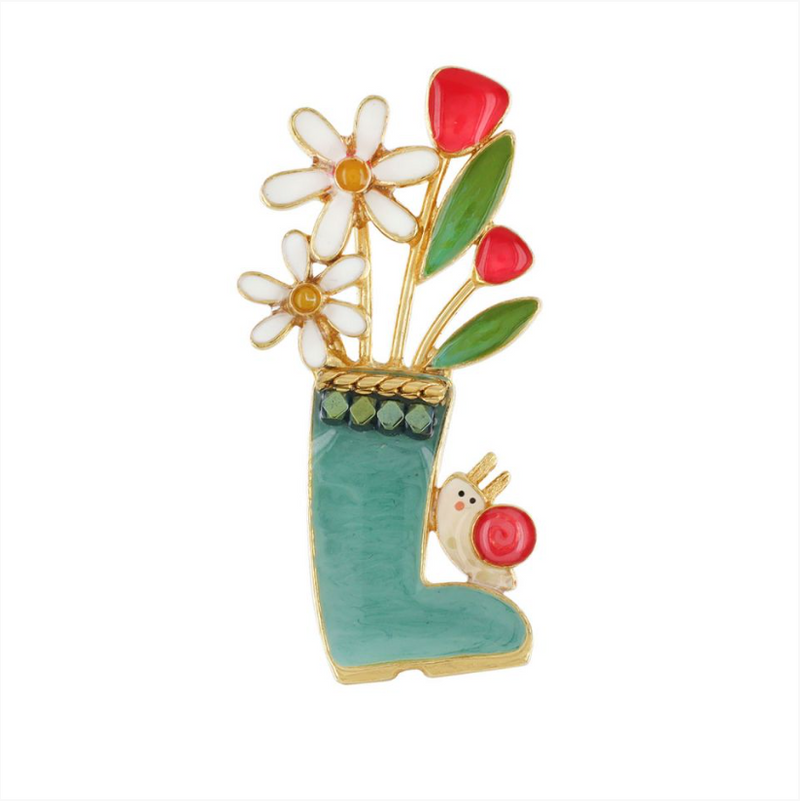 Taratata Brooch | Fantaisie - Basilic