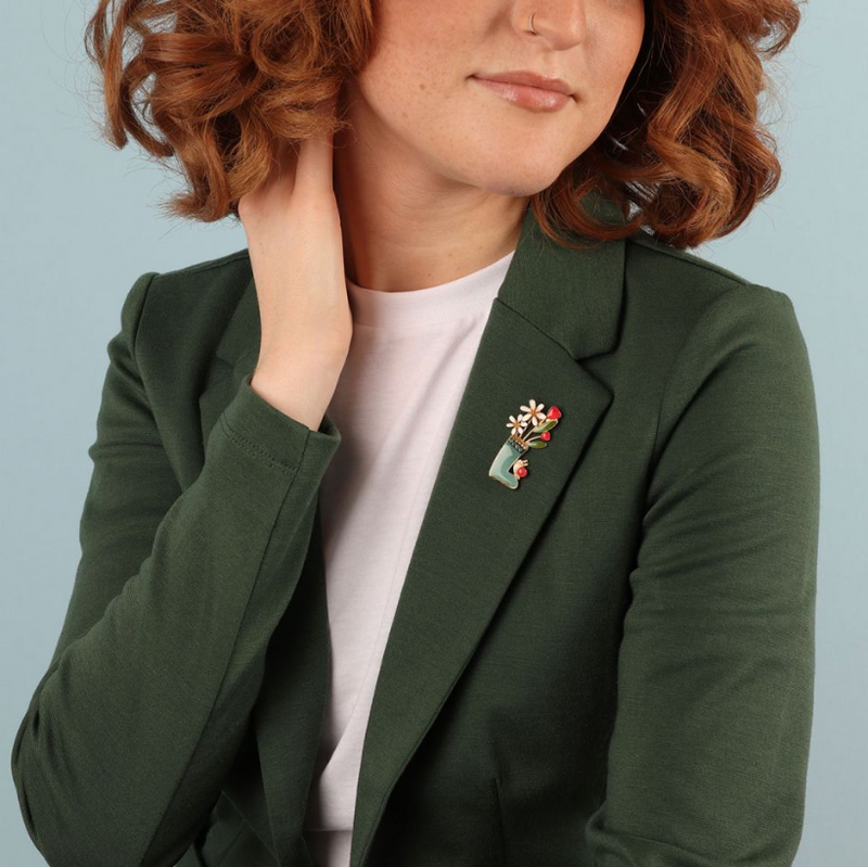 Taratata Brooch | Fantaisie - Basilic