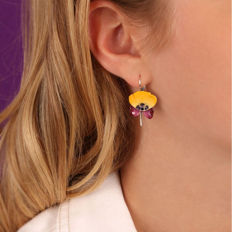 Taratata Lever Back Earrings | Fantaisie - Bloom