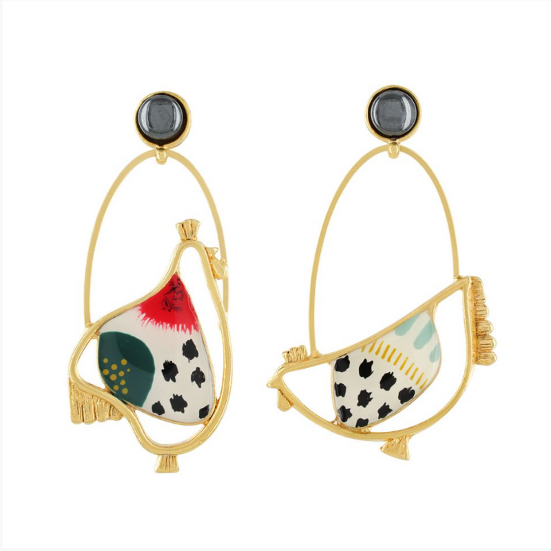 Taratata Stud Earrings | Fantaisie - Paulette