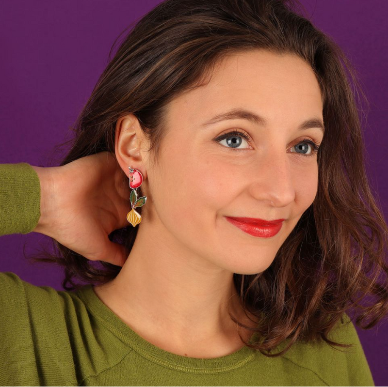 Taratata Stud Earrings | Fantaisie - Coeur D'Artichaut