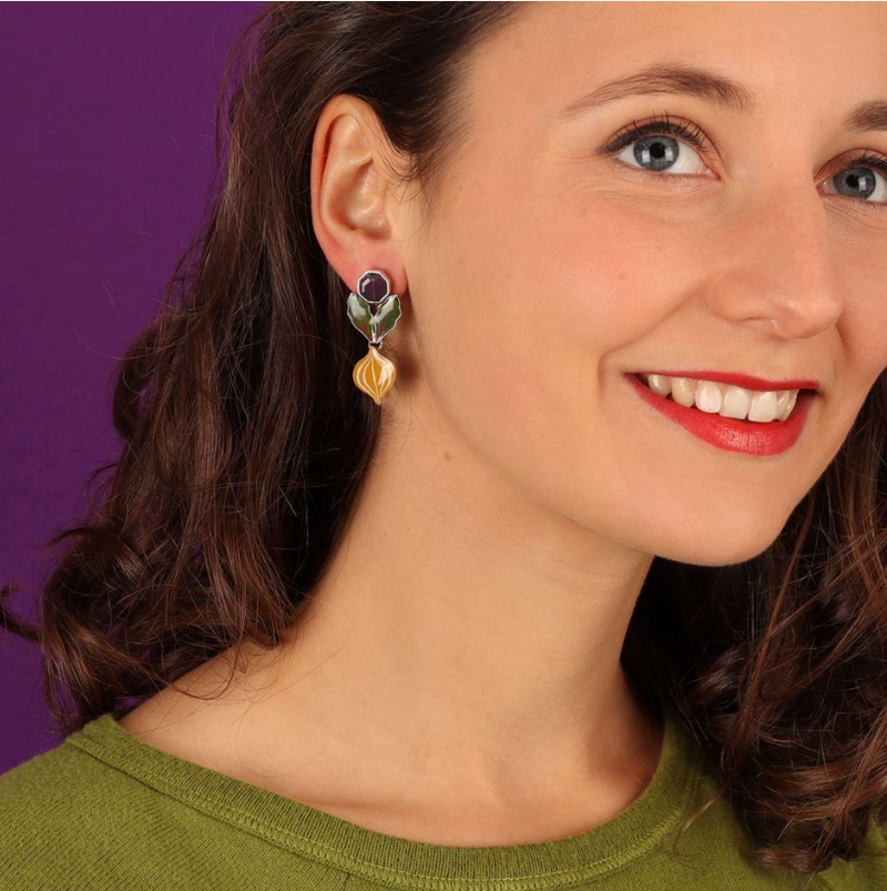 Taratata Stud Earrings | Fantaisie - Coeur D'Artichaut