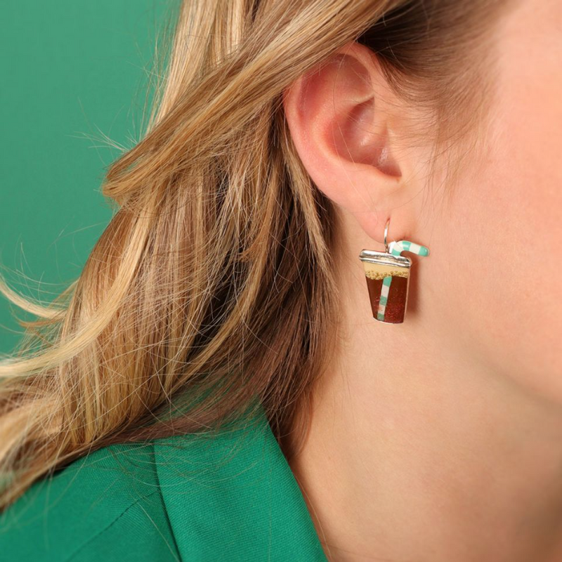 Taratata Lever Back Earrings | Fantaisie - Ketchup