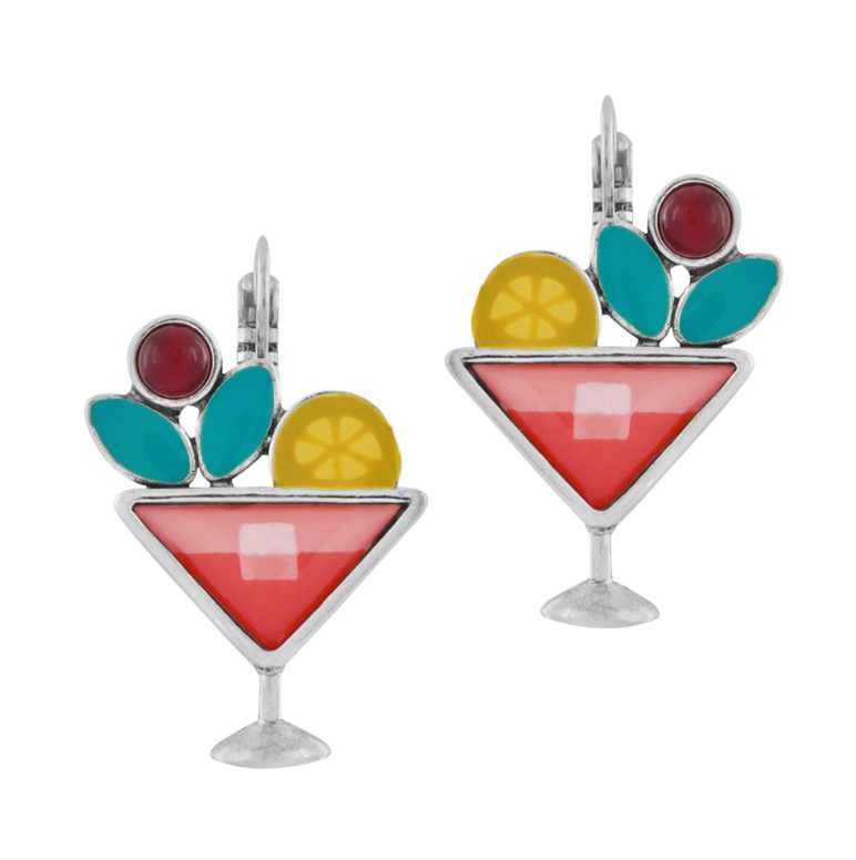 Taratata Lever Back Earrings | Fantaisie - Cocktail - Martini