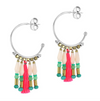 Taratata Stud Hoop Earrings | Fantaisie - Tequila