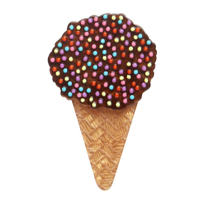 Erstwilder Brooch | Sprinkles Ice Cream Cake Cone Brooch