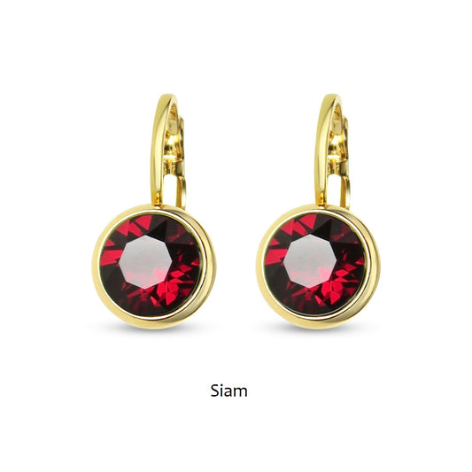 TID | Gold Plated French Clip Earrings - Multiple Colours