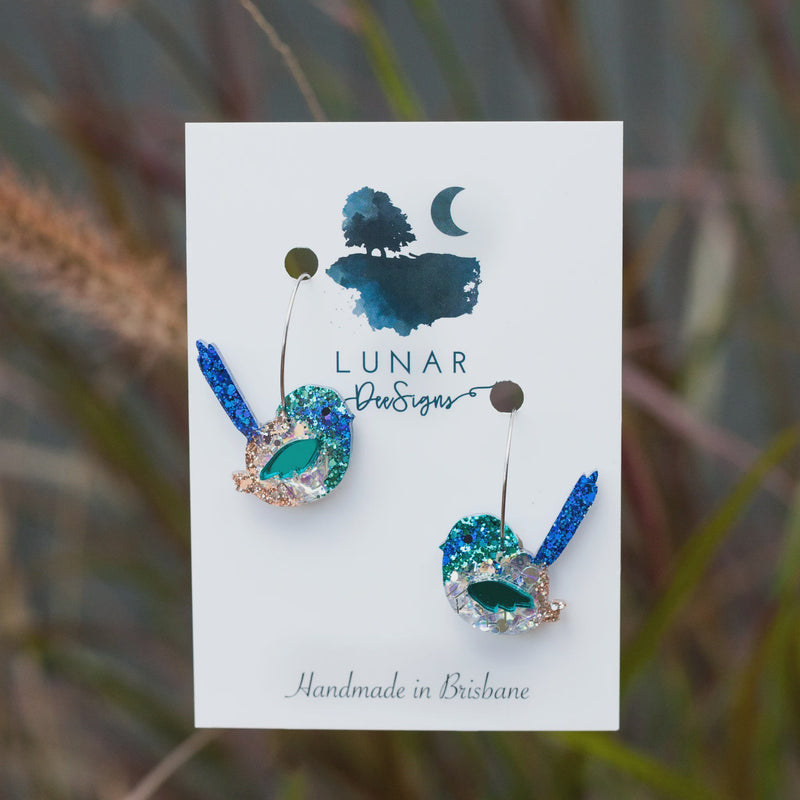 Lunar Dee | Sid the Superb Fairy Wren - Hoops
