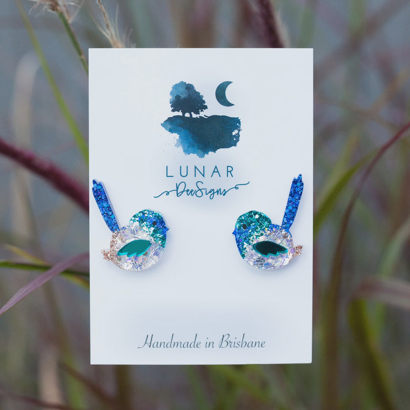 Lunar Dee | Sid the Superb Fairy Wren - Studs