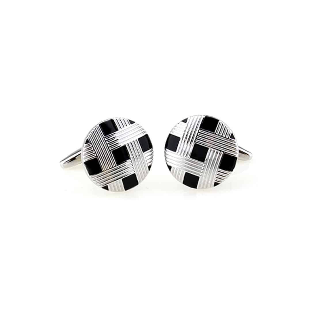 Cufflink Suite | Round Cross Cufflinks