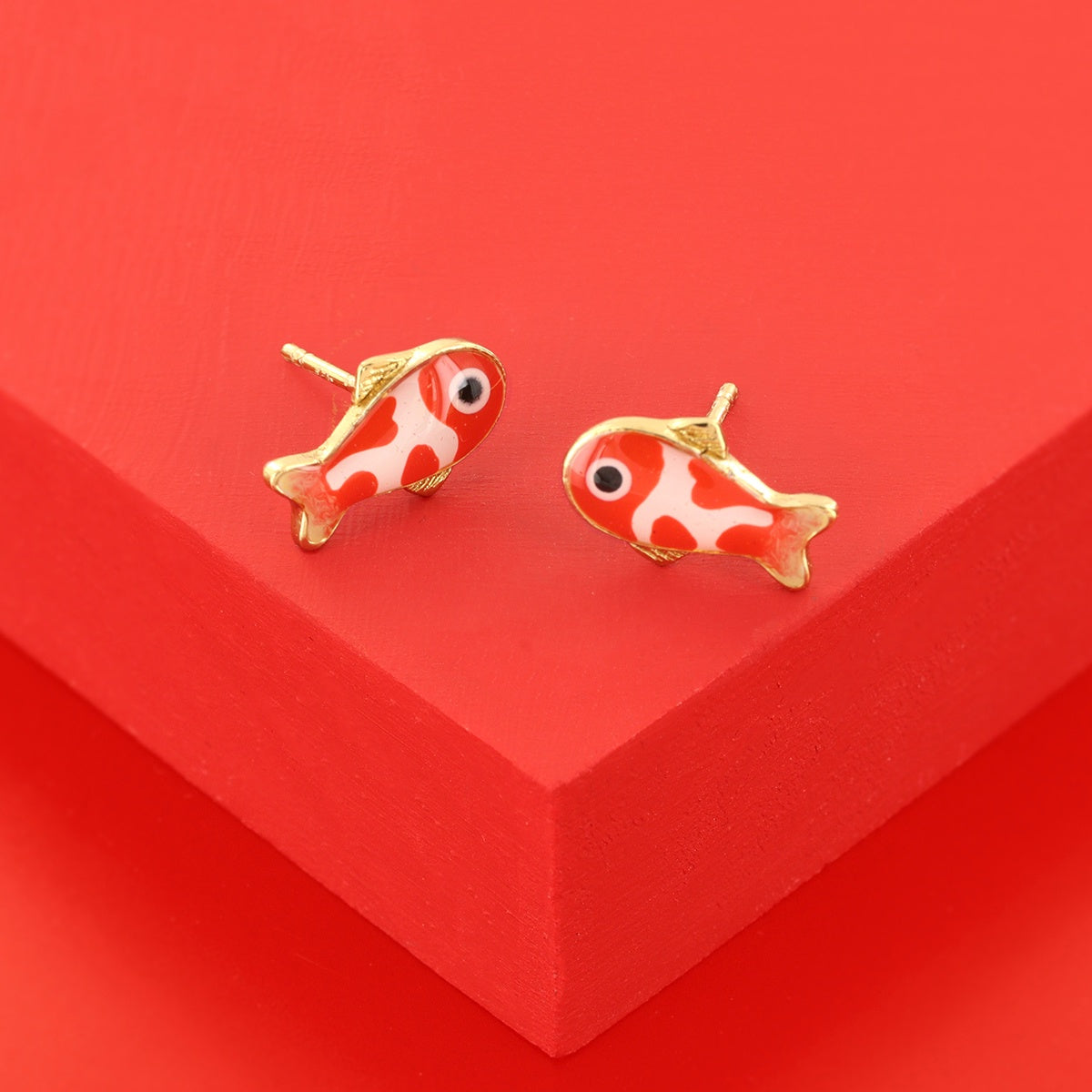 01902- stud earrings fantaisie  Bocal