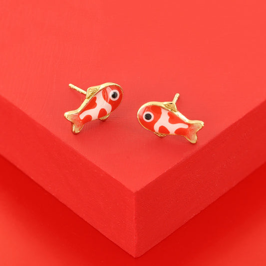 01902- stud earrings fantaisie  Bocal