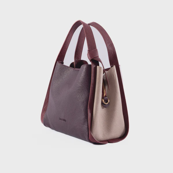 Liv & Milly | Tanya - Burgundy/Taupe