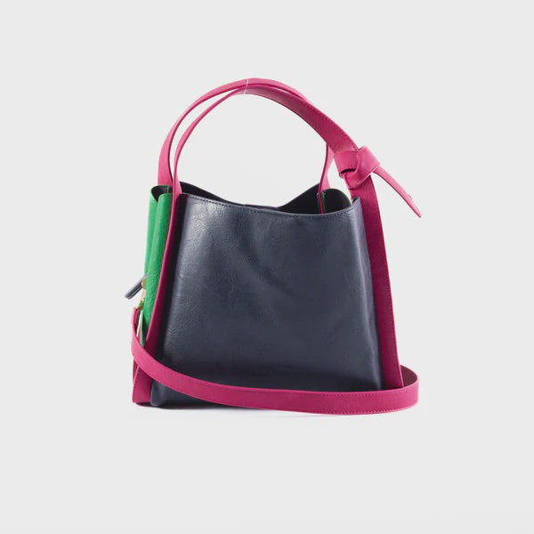 Liv & Milly | Tanya - Navy / Green / Pink